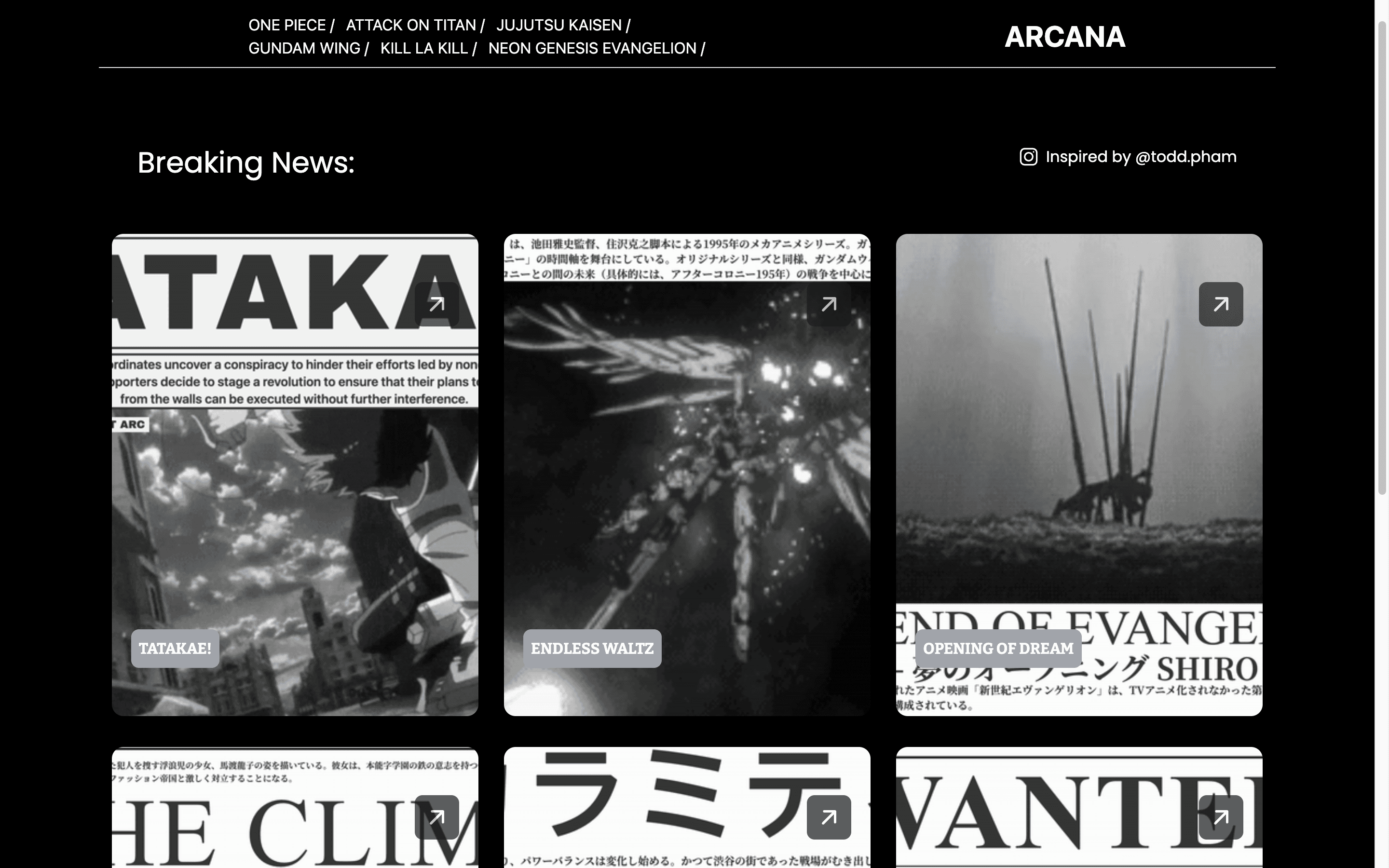 Arcana Anime News